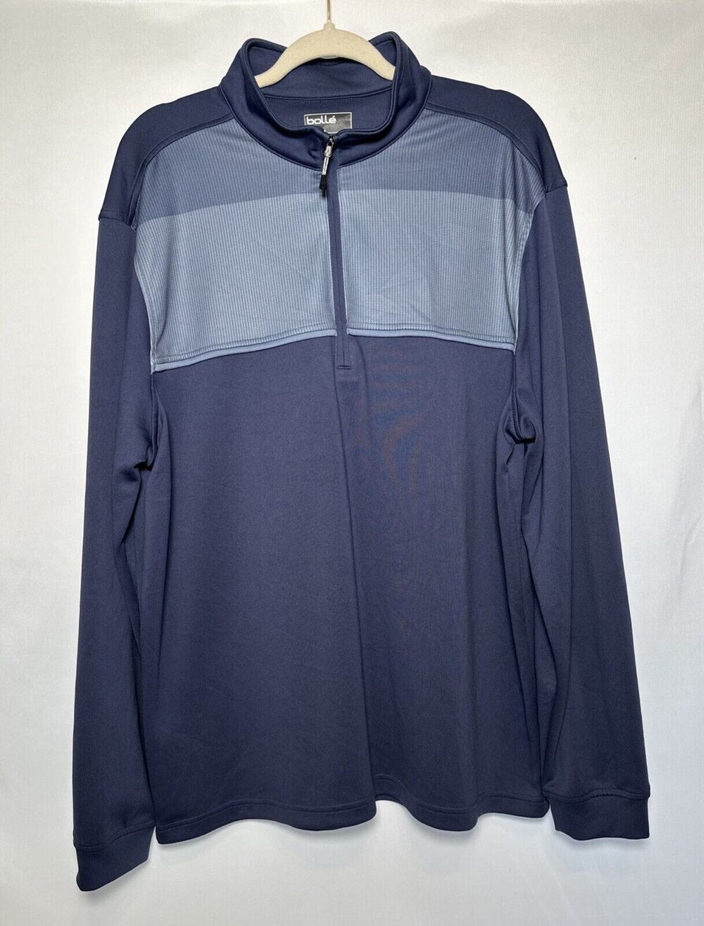 Bollé Jacket Men's XL Blue Long Sleeve 100% Polyester Zipper Closure